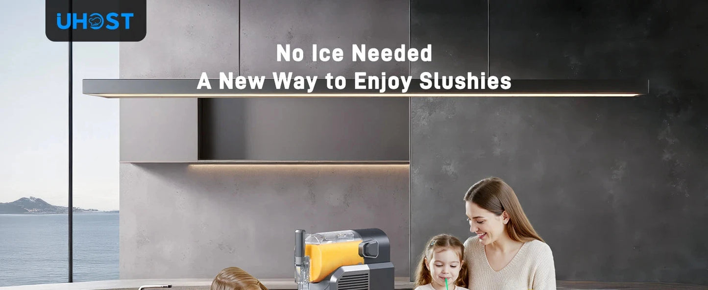 Slushie Machine with Self-Cleaning Function No Ice Needed 7 Preset Programs Ohberri