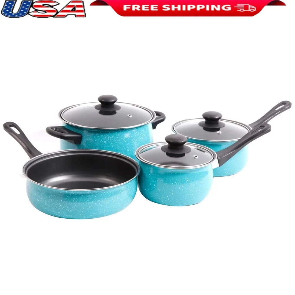 7 Piece Cookware Set Nonstick Kitchen Cookware Ohberri