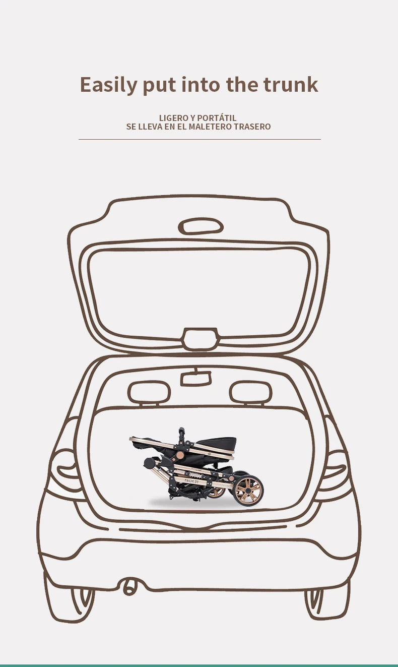 3 in 1 baby  stroller - Ohberri