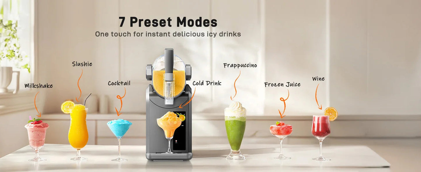Professional Home Slushie Machine No Ice Needed Rapid Chill Technology 72 oz. Frozen Drink & Slushie Machine 7 Preset Programs Ohberri