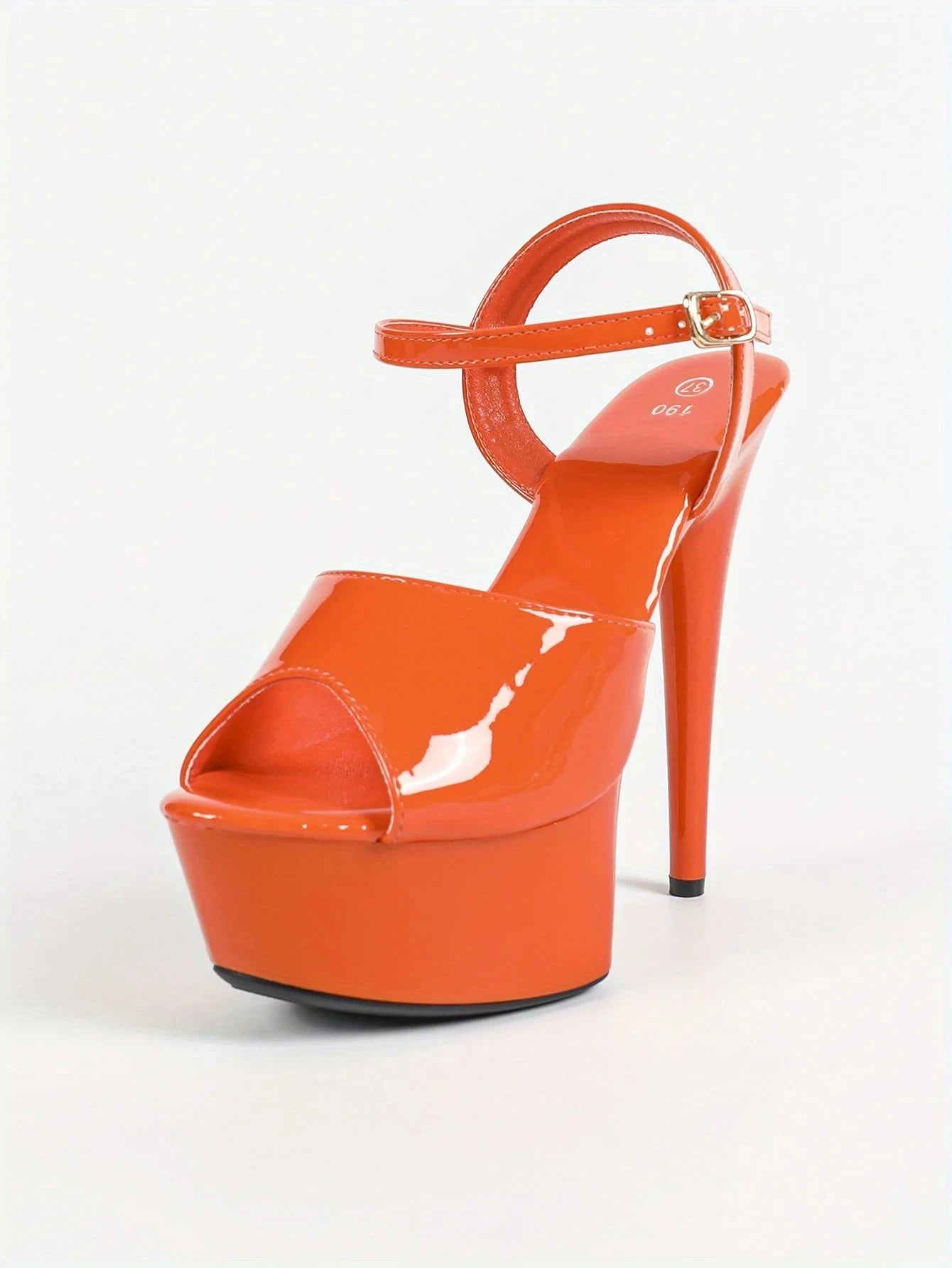 Leather Slim High-heel- Khaki Color Ohberri