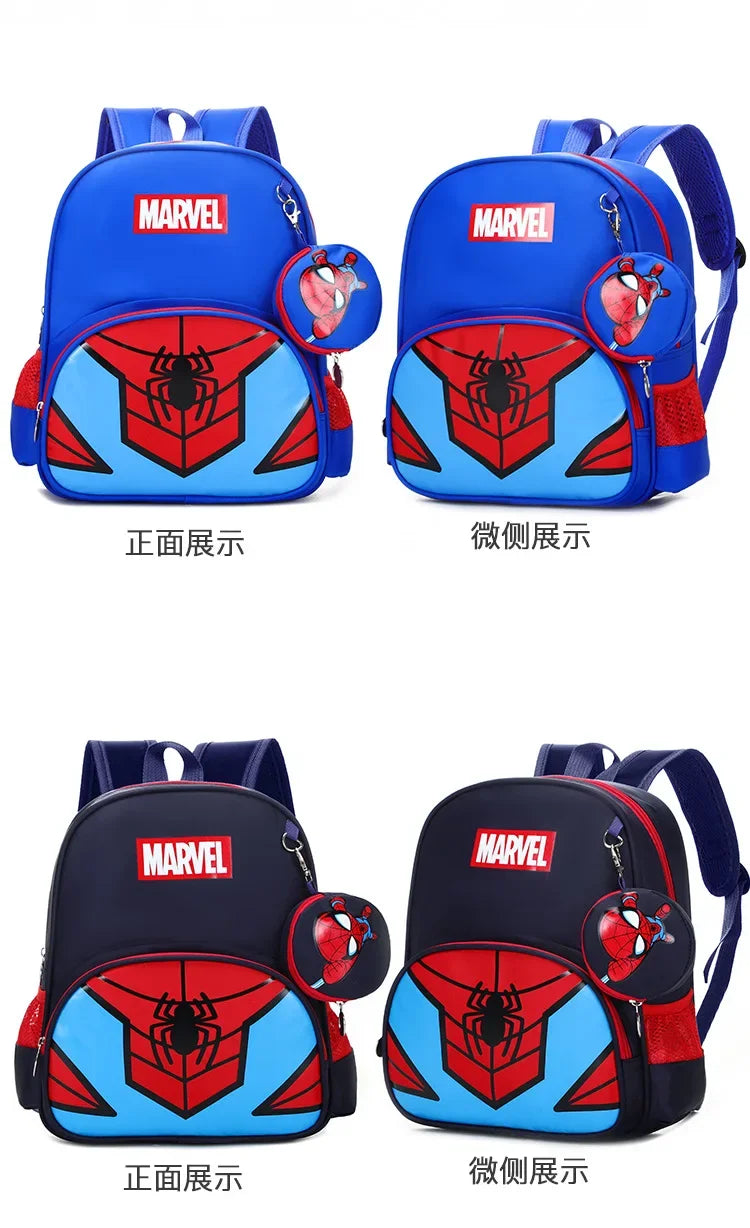 New Children School Bag Boys Girls Spider Man Cartoon Kindergarten Schoolbags Kids Orthopedic Backpacks 4-13 Year - Ohberri