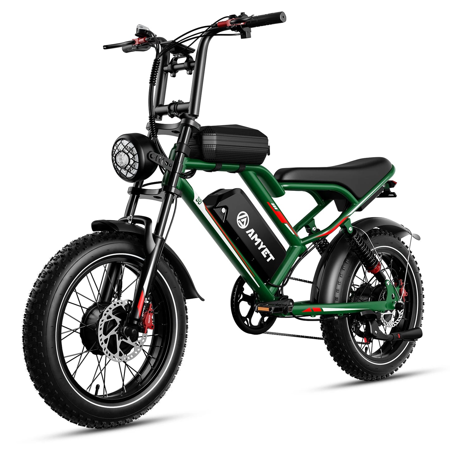 Electric Bike 2000W Dual Motor 48V 25AH Battery 20" - Ohberri