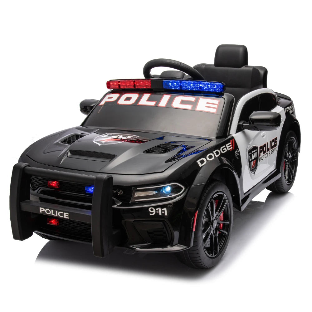 Licensed Dodge Charger,12v Kids ride on police car W/ Remote Control Ohberri