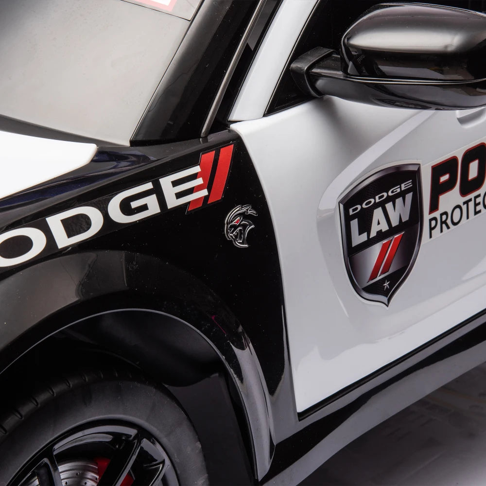 Licensed Dodge Charger,12v Kids ride on police car W/ Remote Control Ohberri