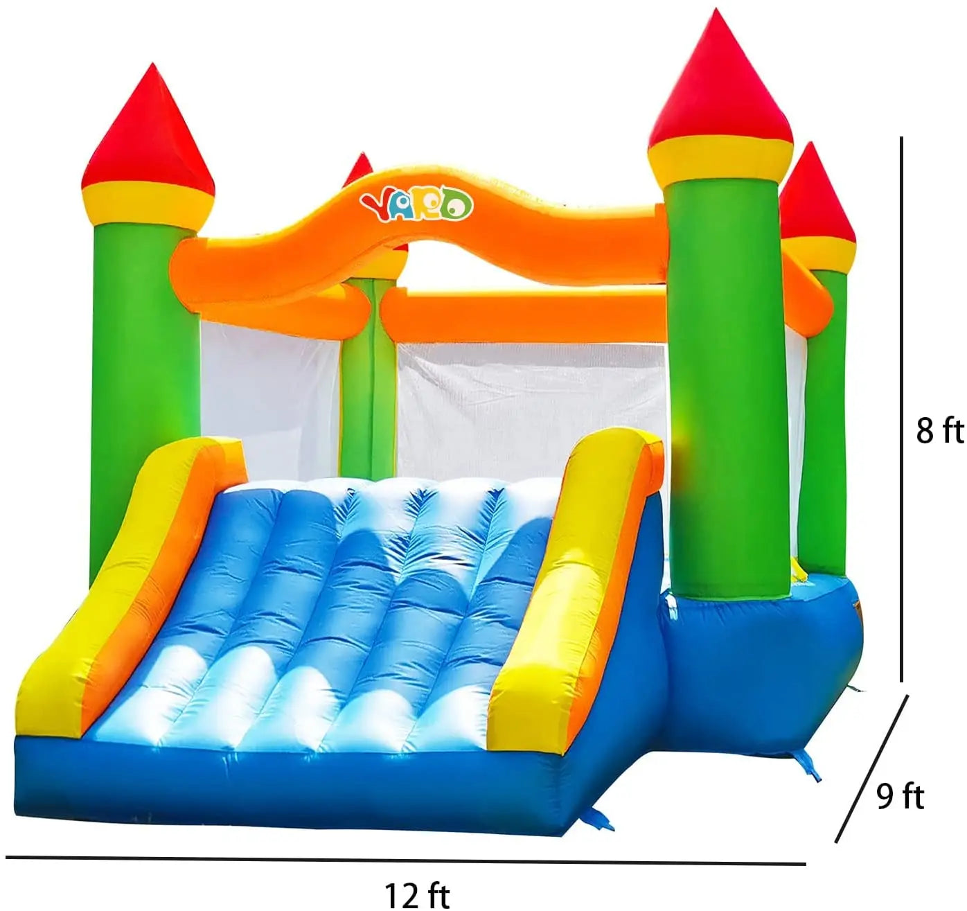 12*9*8ft Bounce House With Blower - Ohberri