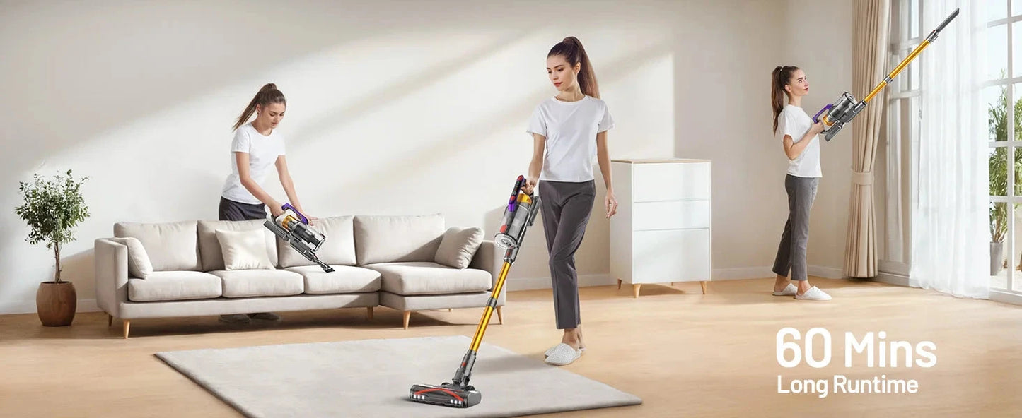 Cordless Vacuum Cleaner, 60Mins Ohberri