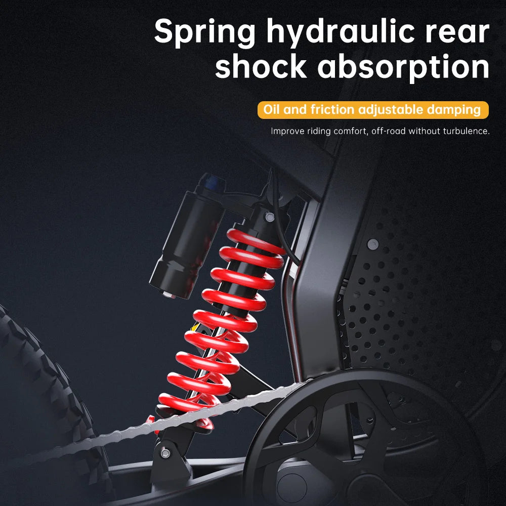 Electric Bike 2000W 48V35AH 55km/h 20“*4.0 Off Road Mountain Ebike - Ohberri