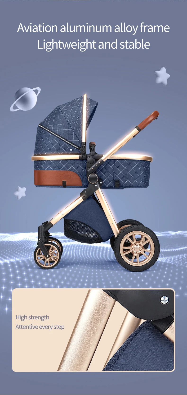 3 in 1 Stroller - Ohberri