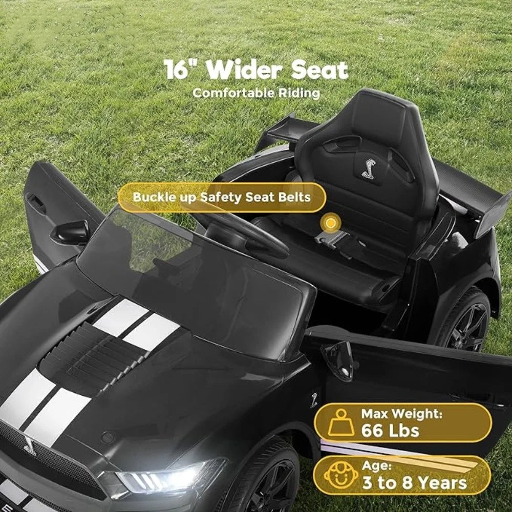 Ride On Kids Car With Remote Controls 12V Battery Powered Electric Single Seat Bluetooth - Ohberri