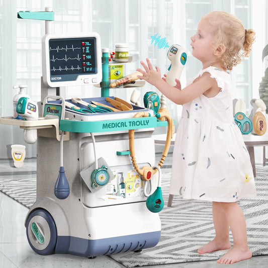 Children's Doctor Toy Set Role-Playing Injection and Stethoscope Simulation - Ohberri