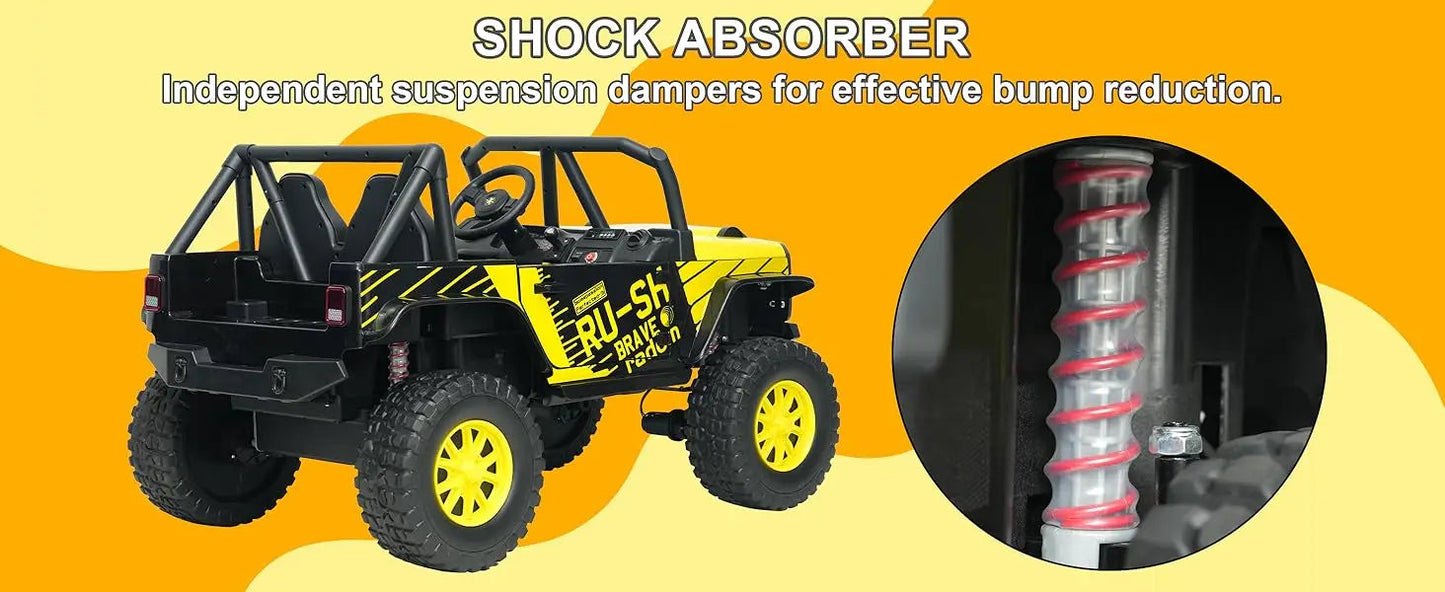 2 Seater Power Wheels 4WD UTV Ride On Car Ohberri