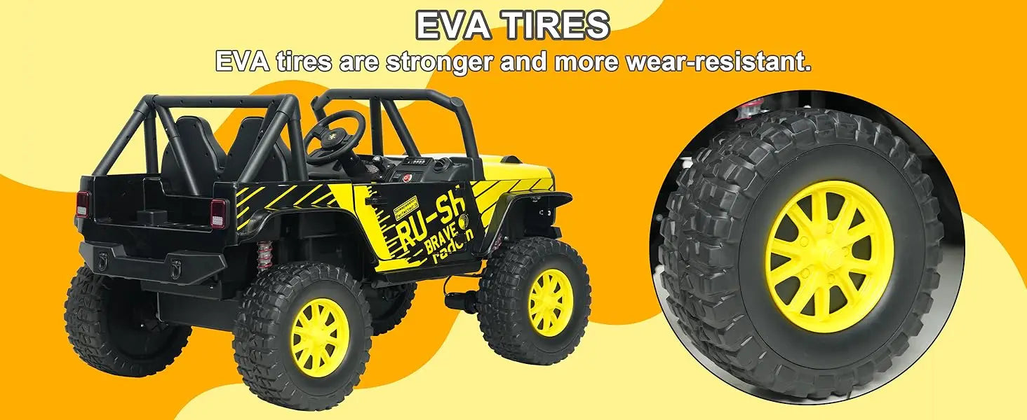 2 Seater Power Wheels 4WD UTV Ride On Car Ohberri