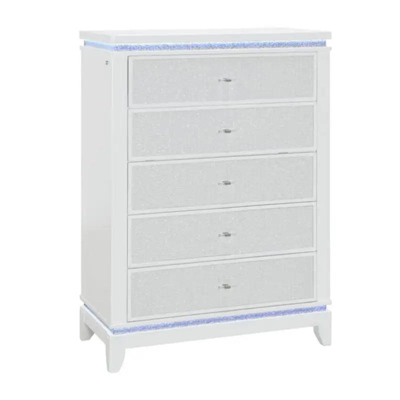 5PC Bedroom Set - White King Bed & Furniture - Ohberri