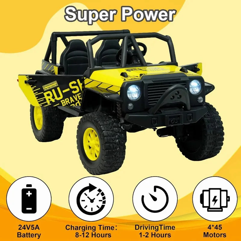 2 Seater Power Wheels 4WD UTV Ride On Car Ohberri
