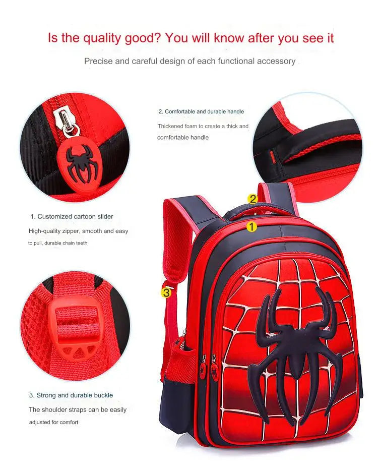 Spider King 3D Kids Backpack - Durable and Stylish Design! Ohberri