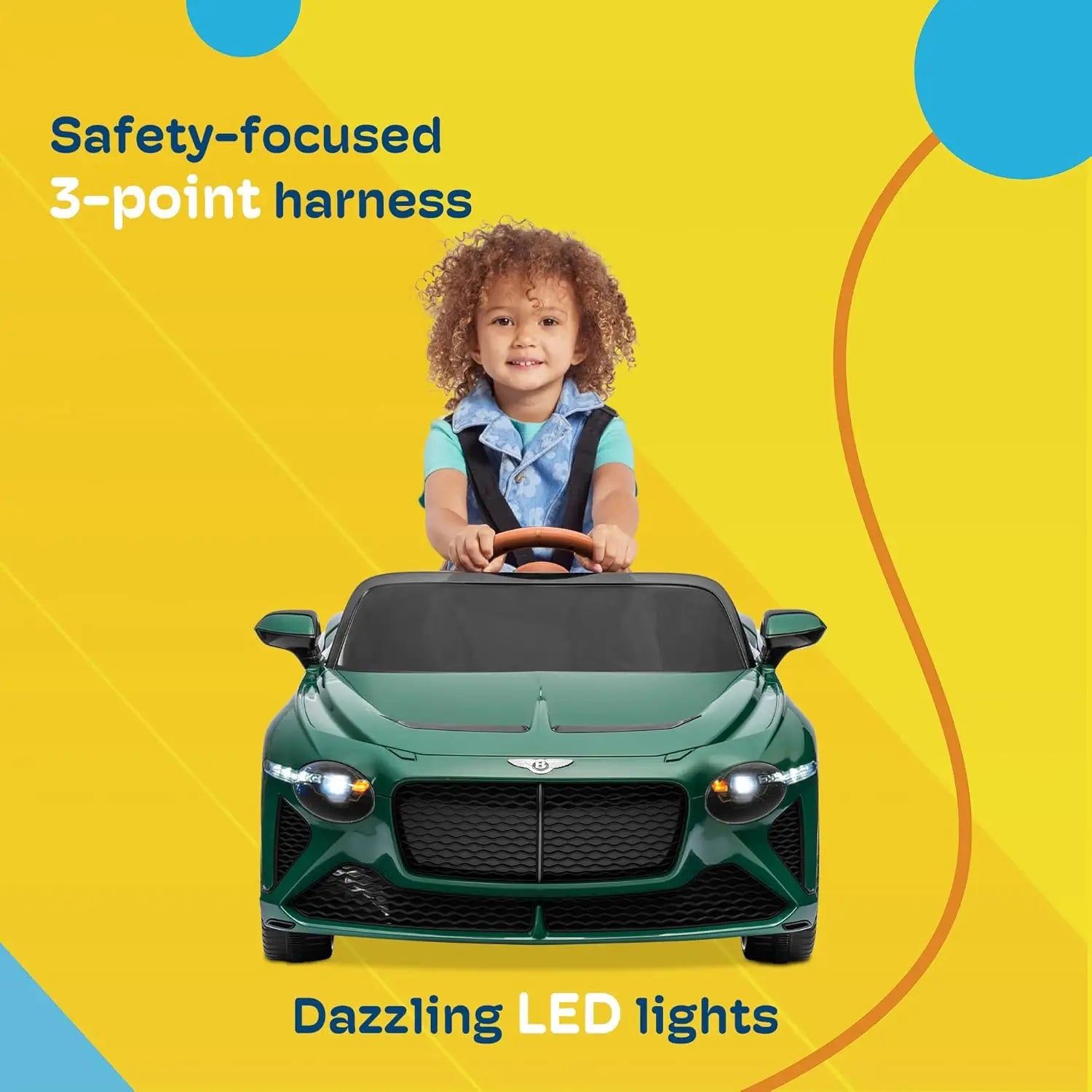 12V Battery Powered Electric Vehicle Toy w/Parent Remote Control, 3 Speeds - Ohberri