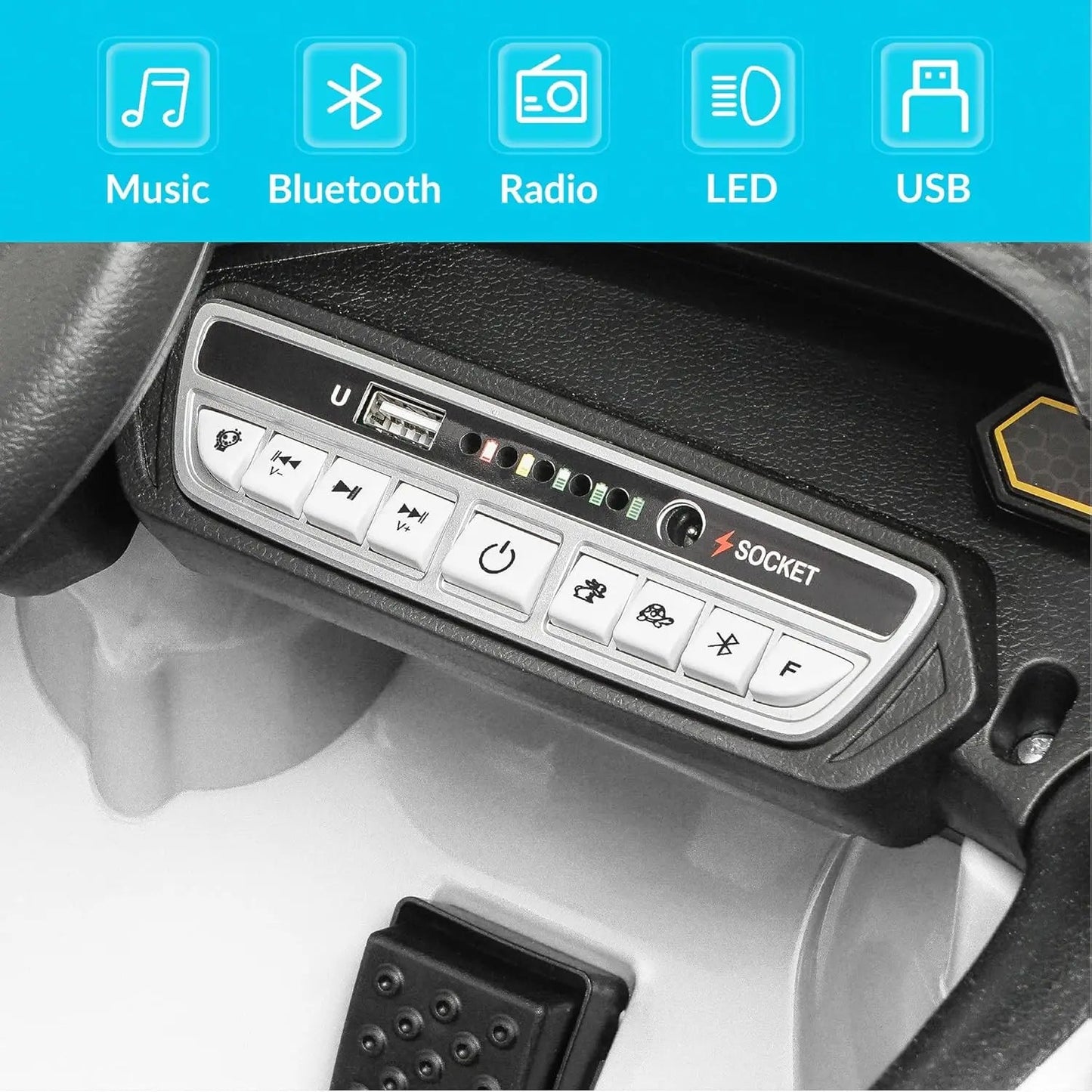 12v Ride On Battery Powered Sports Car w/2 Speed Ohberri