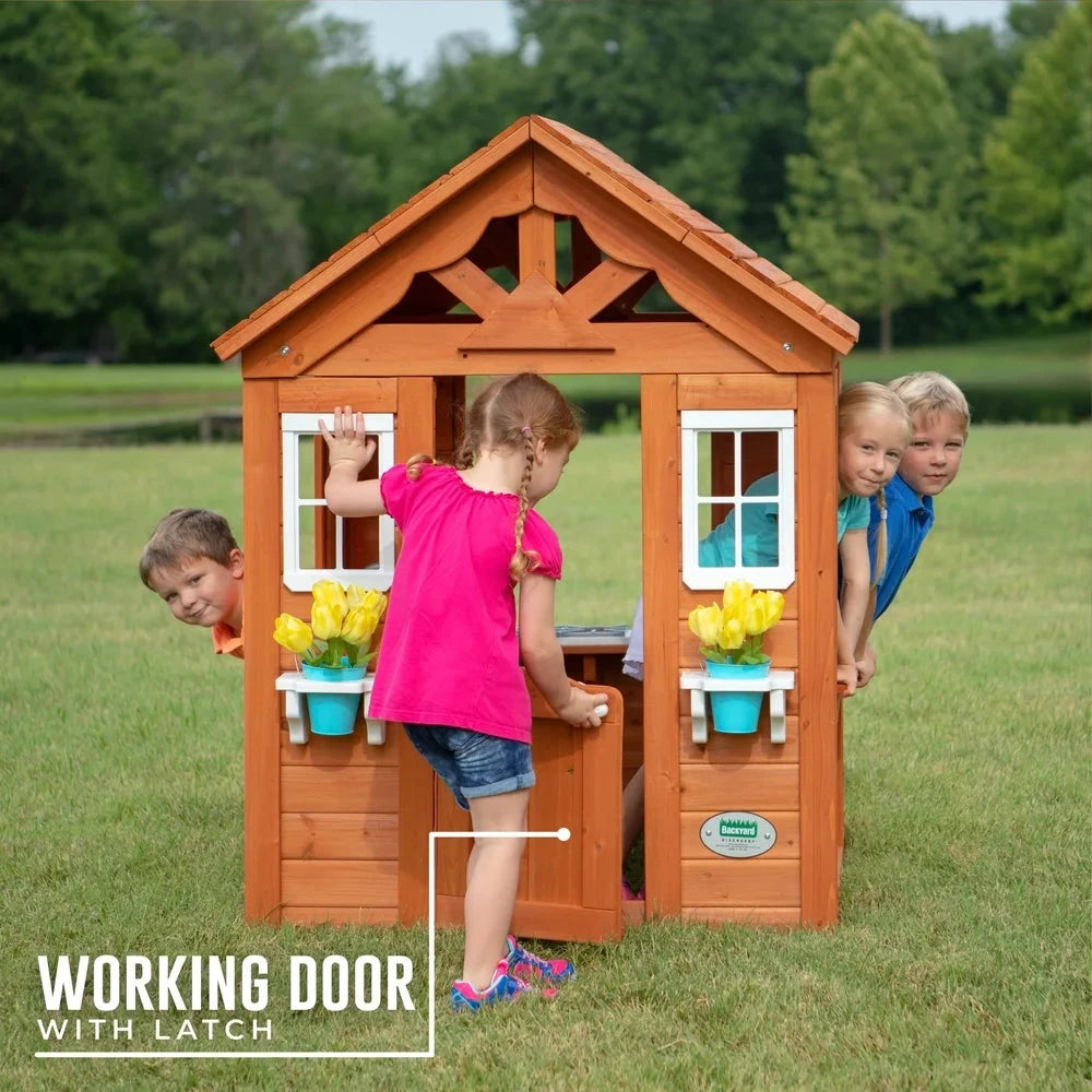 Playhouse Cedar Wooden Outdoor Ohberri