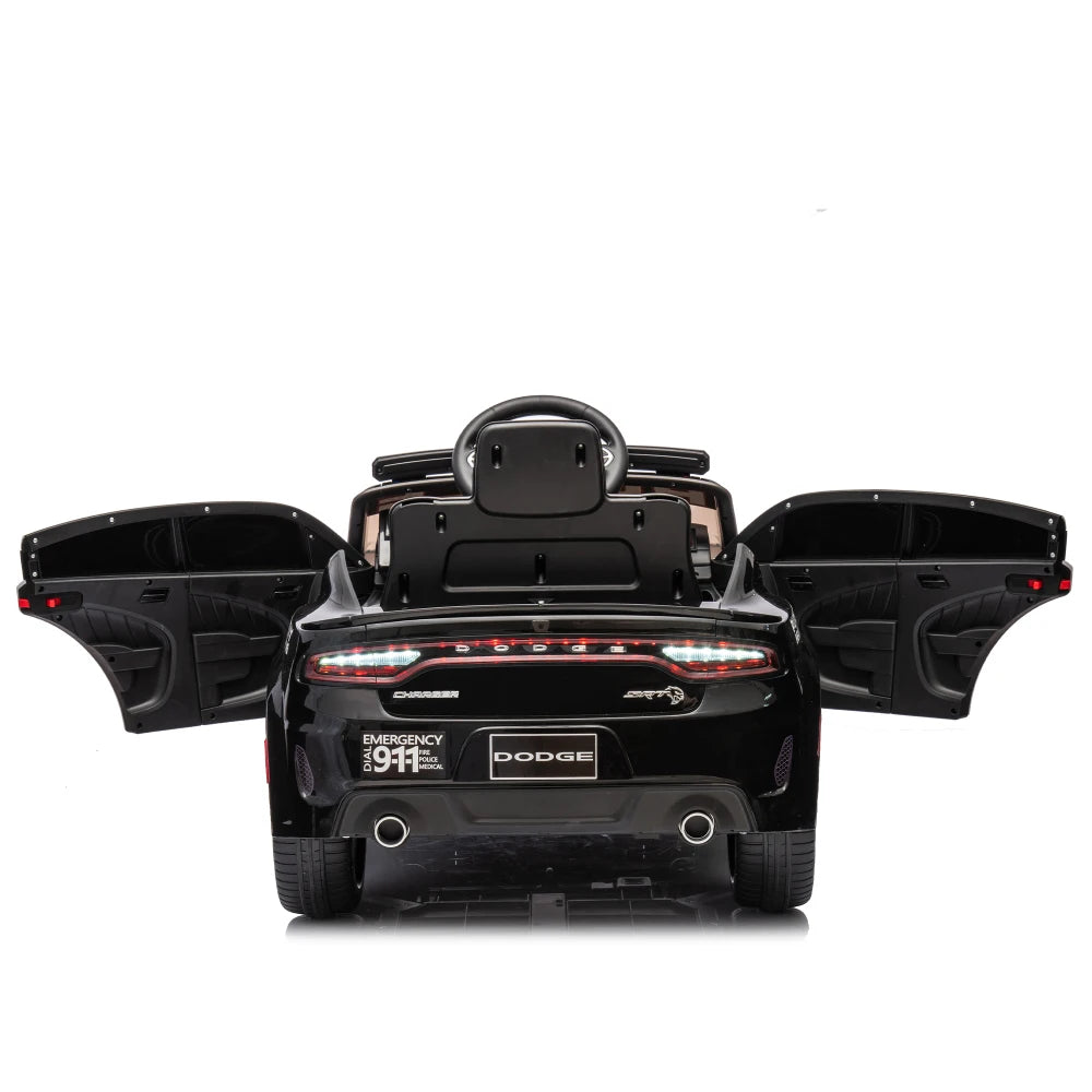Licensed Dodge Charger,12v Kids ride on police car W/ Remote Control Ohberri