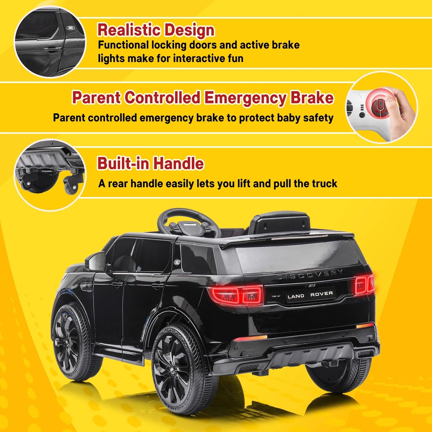 Ride on Car for Kids 12V power Battery Electric Vehicles Ride On Truck w/ Remote Control Ohberri