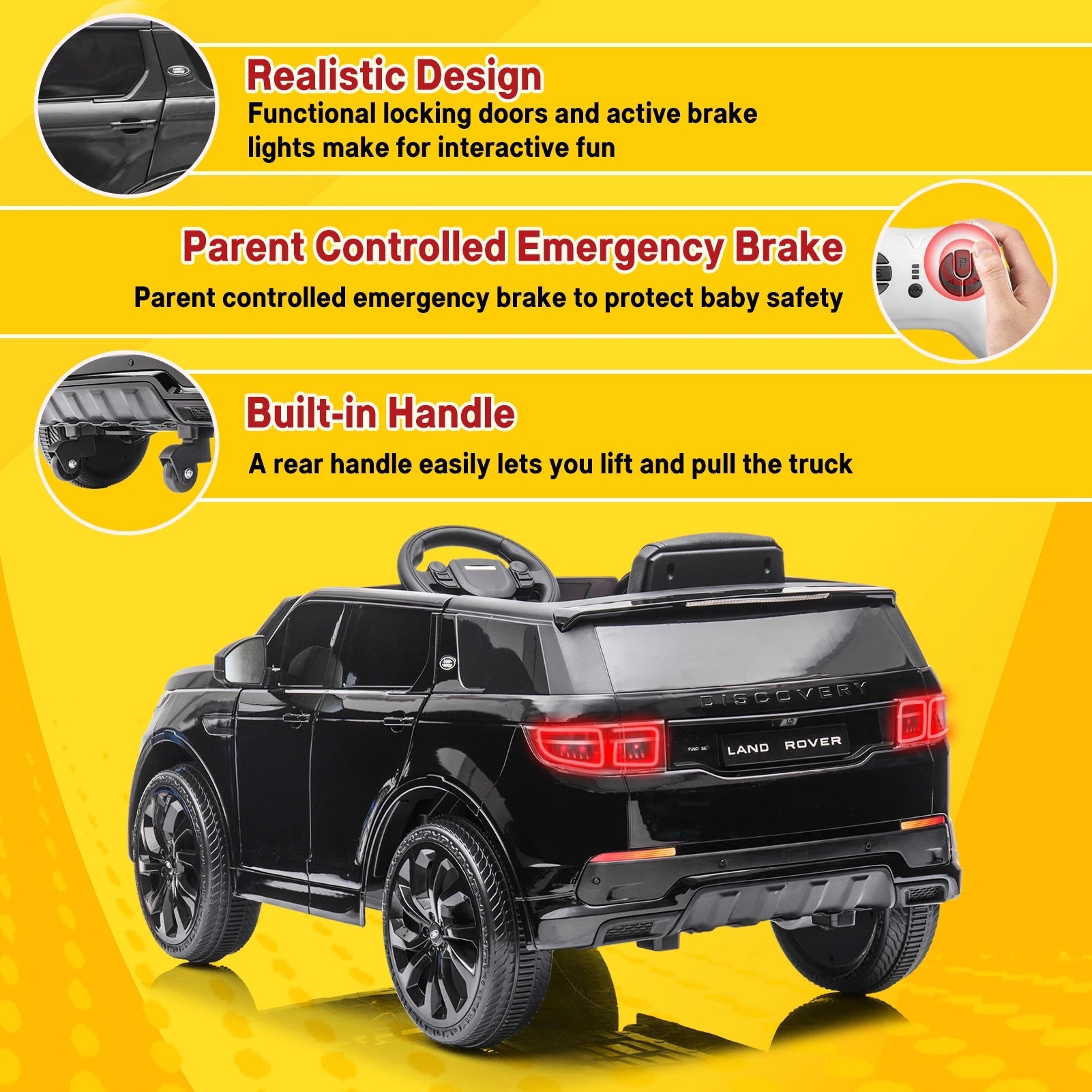 Ride on Car for Kids 12V power Battery Electric Vehicles Ride On Truck w/ Remote Control Ohberri