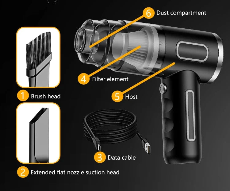 Portable Powerful Wireless Vacuum Cleaner Ohberri