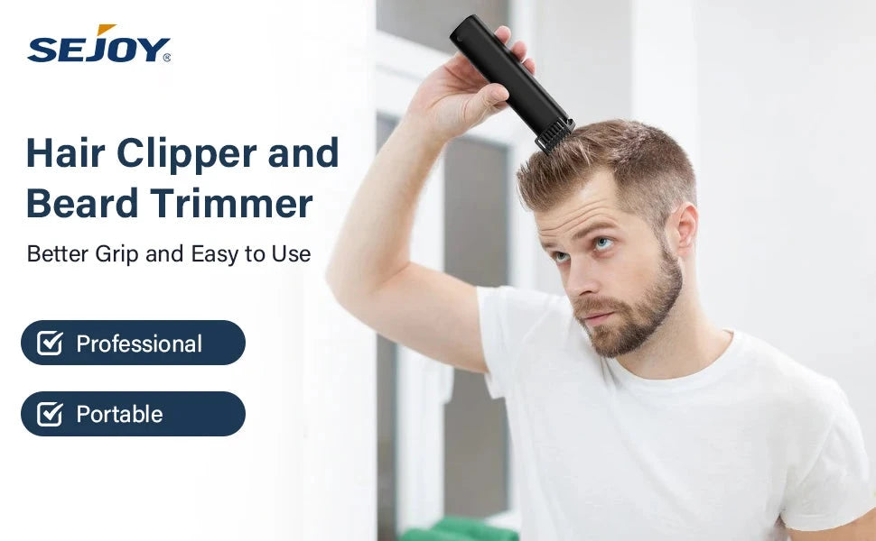 Professional Electric Hair Clippers with Lock Portable Men's Cordless Beard Trimmer Ohberri