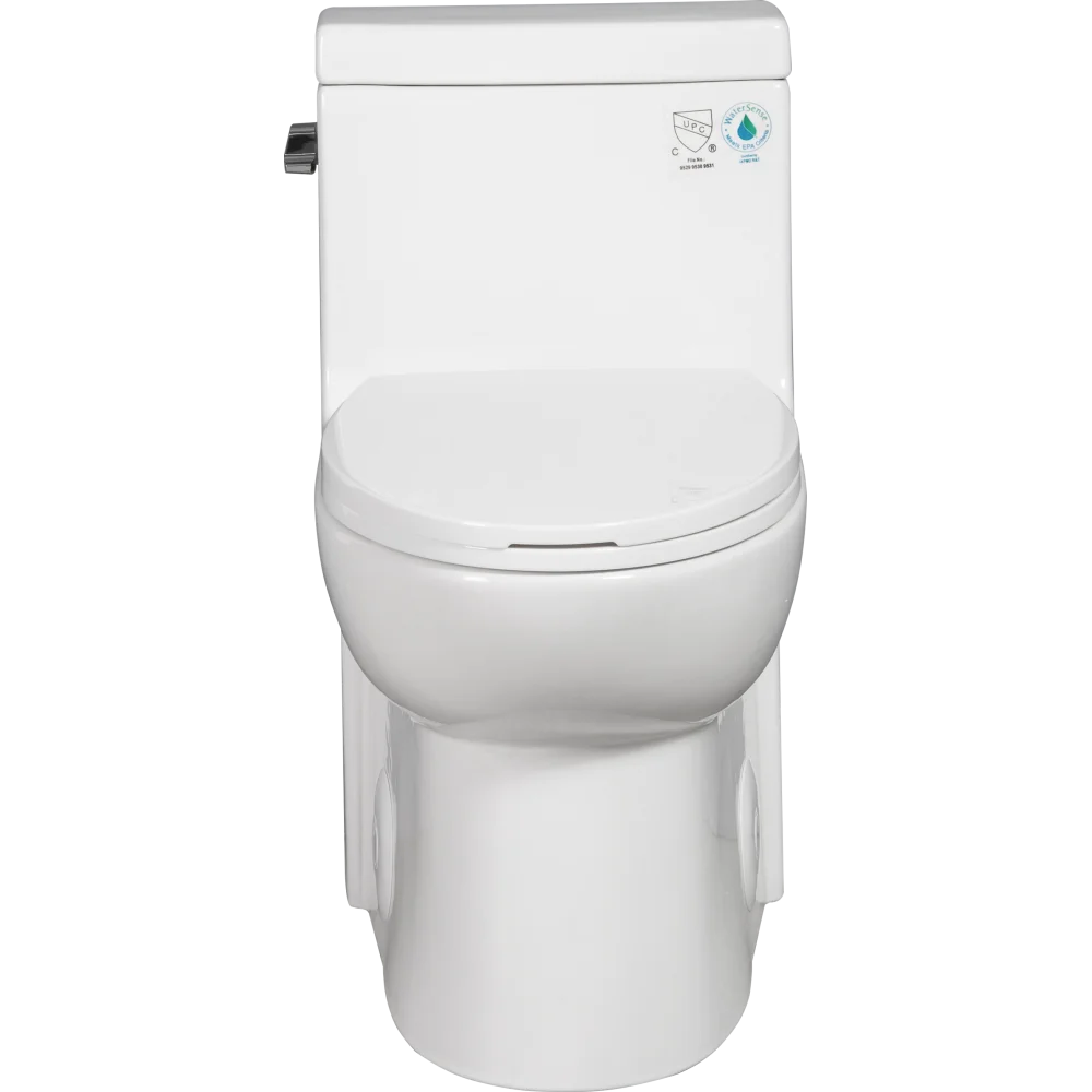 1.28 GPF Single-flush One Piece Toilet, Water-Saving Elongated Ohberri