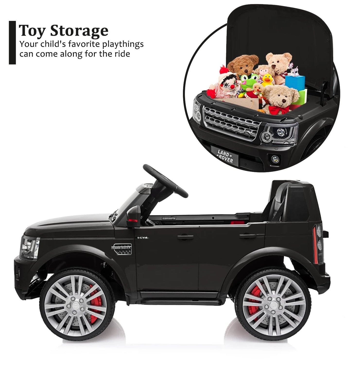 12V 4.5 MPH Ride on Car with Parent Remote Control Music Player MP3 LED Lights Ohberri