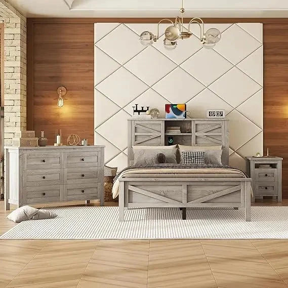 Full Size Bedroom Furniture Set Ohberri