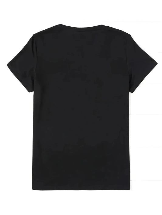 Women's Leopard Print Lip Print T-shirt Ohberri