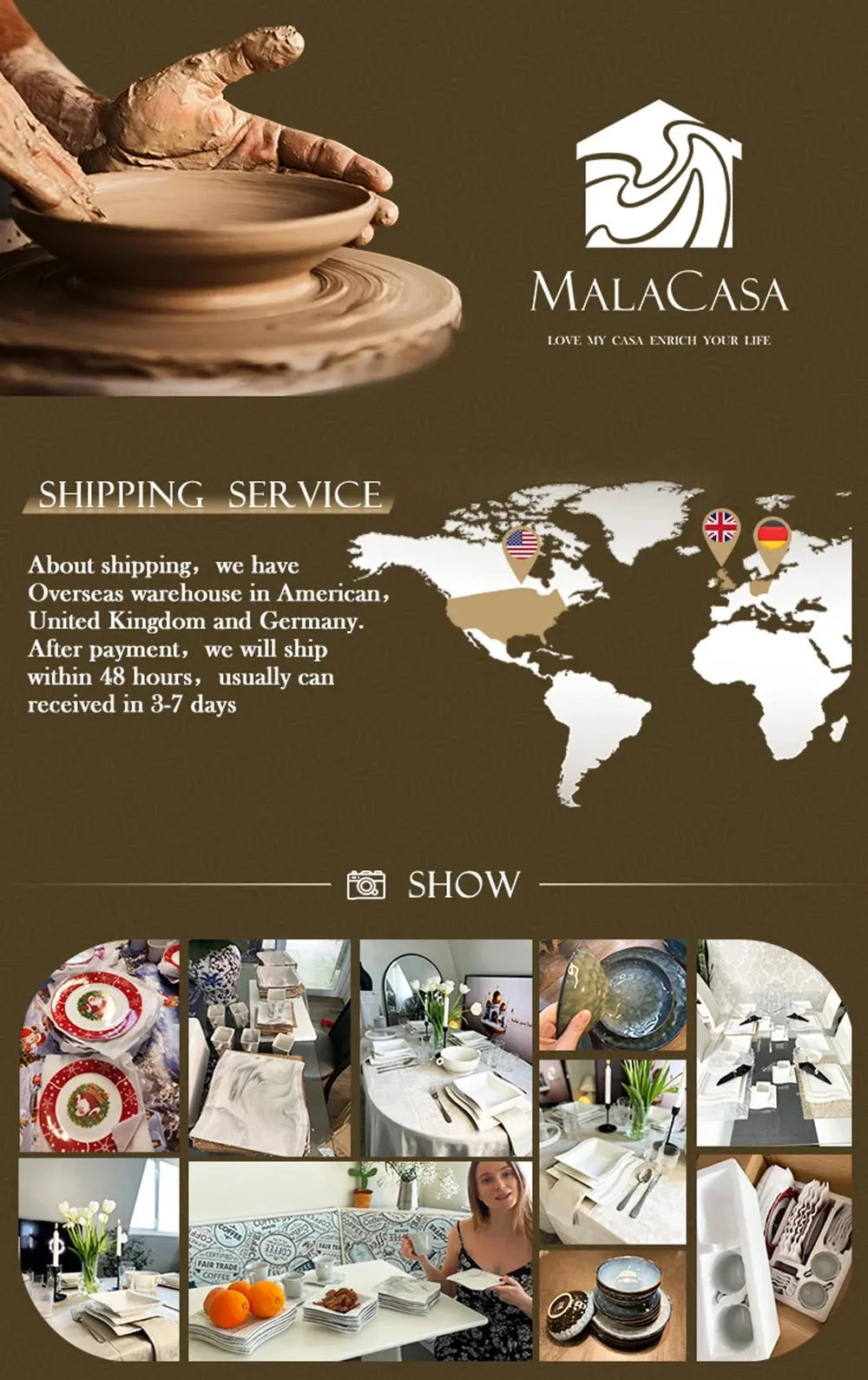 30PCS Marble Porcelain Dinnerware Set Ohberri