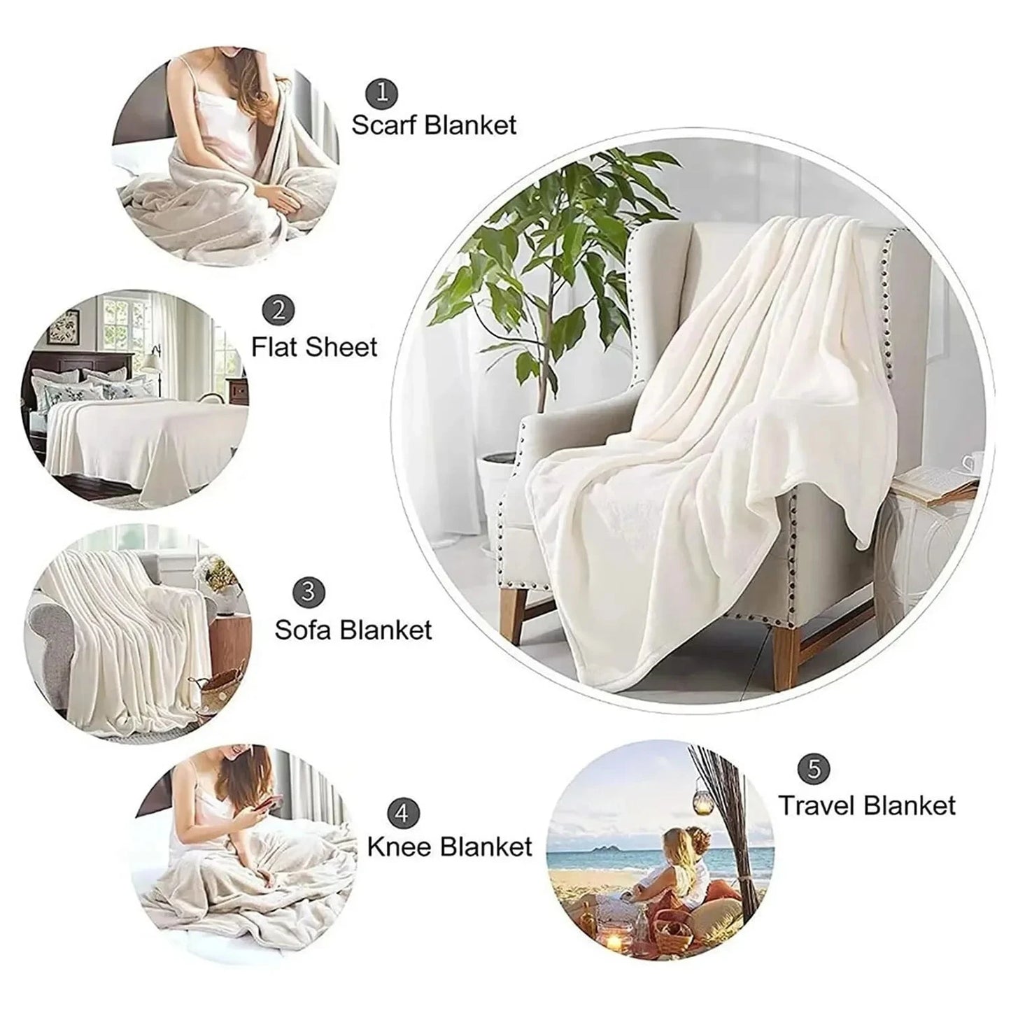 Ghostface Scream Movie Throw Blanket Ohberri