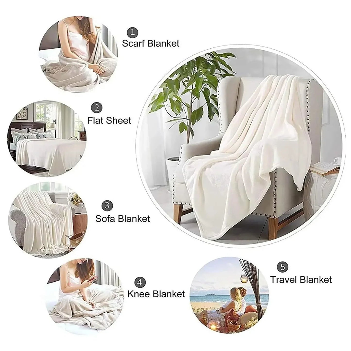 Ghostface Scream Movie Throw Blanket Ohberri