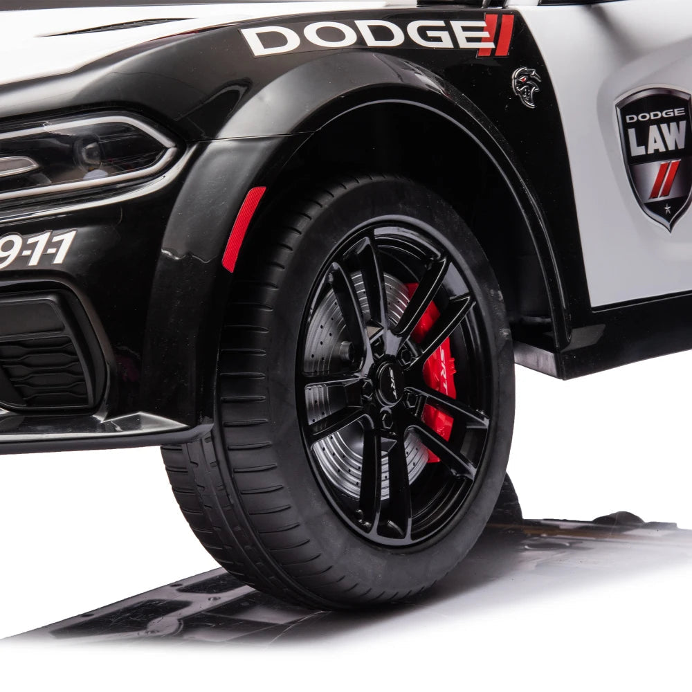 Licensed Dodge Charger,12v Kids ride on police car W/ Remote Control Ohberri