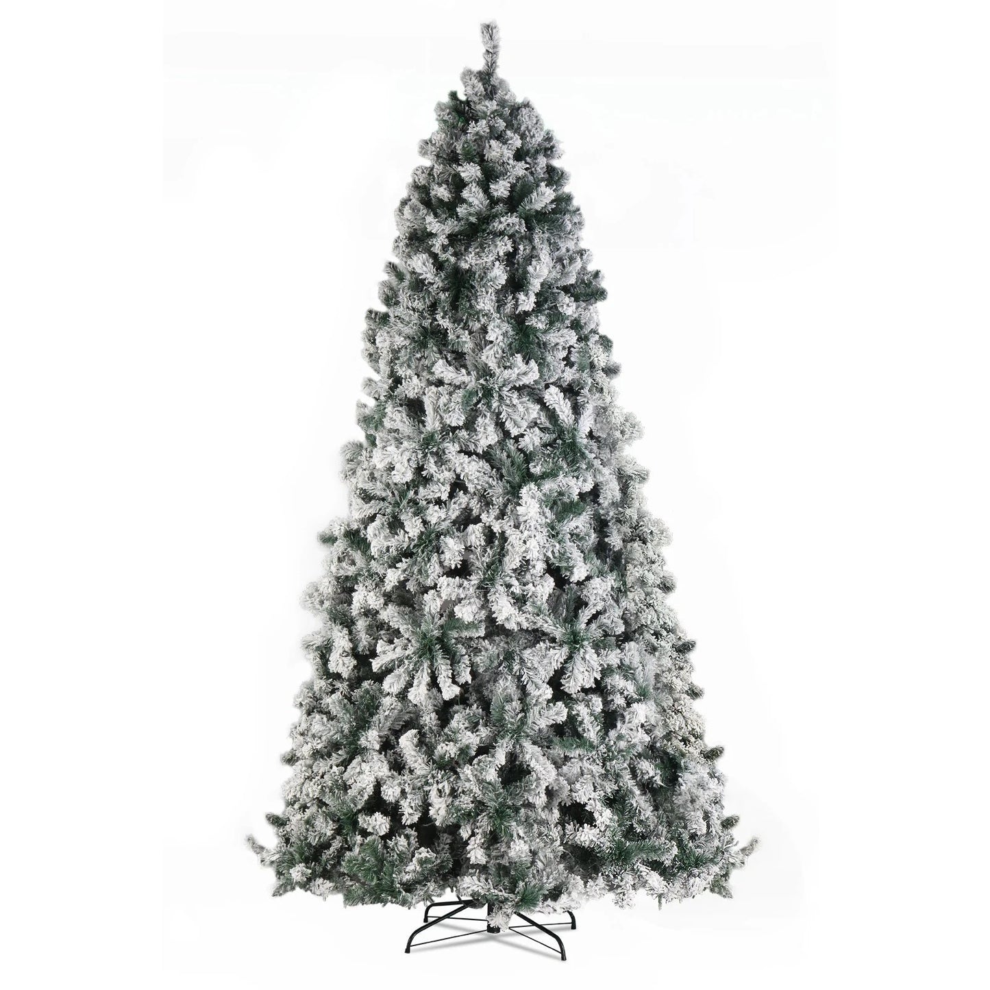 9ft 2094 Branch Automatic Tree Structure PVC Material Green Flocking 900 Lights Warm Color Four Colors 8 Modes Ohberri