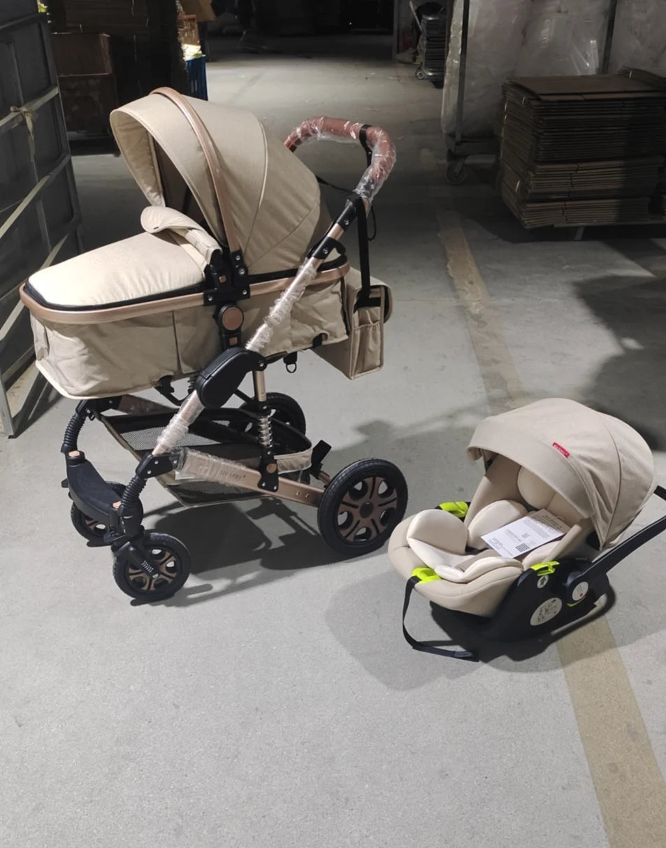 3 in 1 Baby Stroller with Isofix Base Reversible - Ohberri