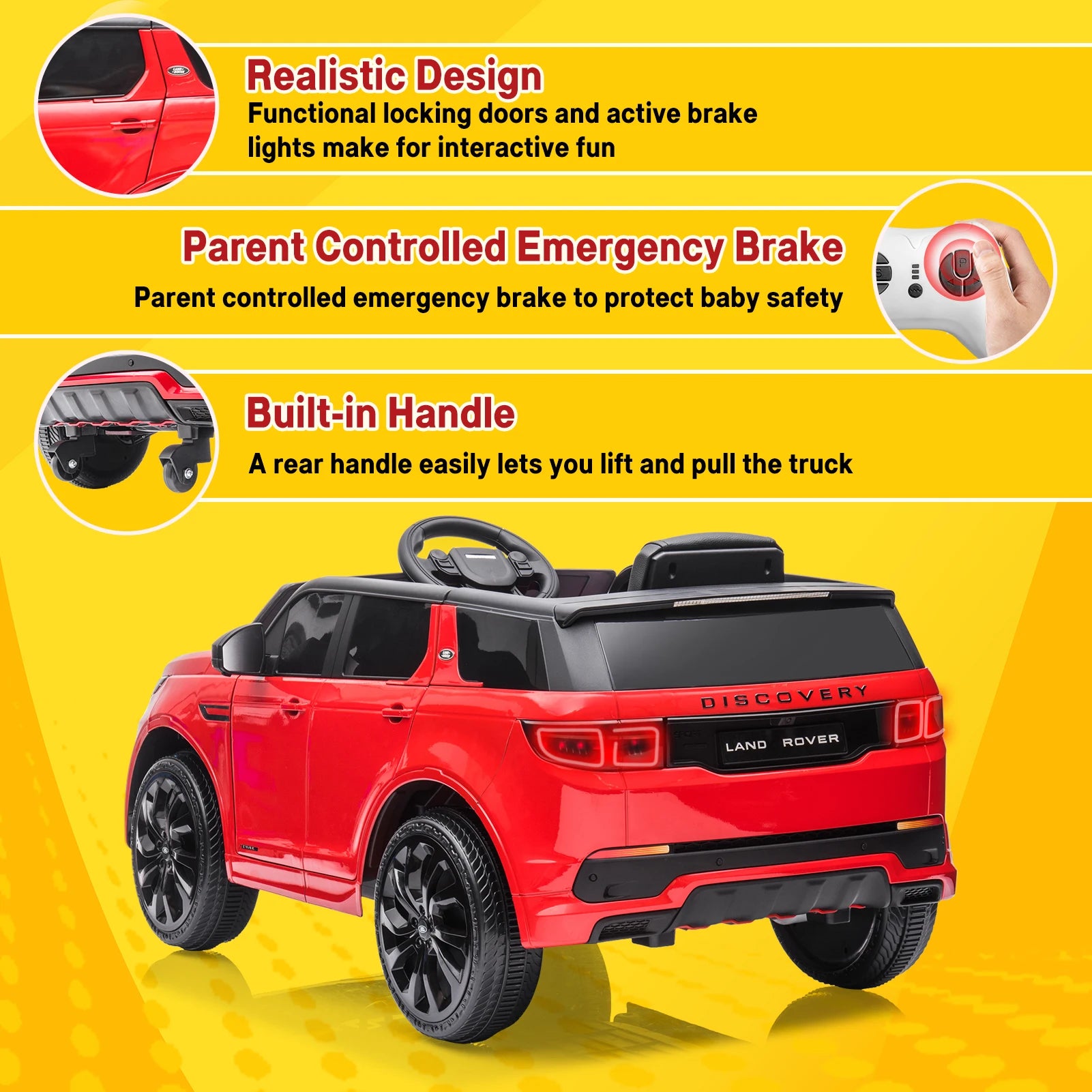 12V Power Battery Electric Vehicles w/Parent Remote Control, MP3 Player - Ohberri