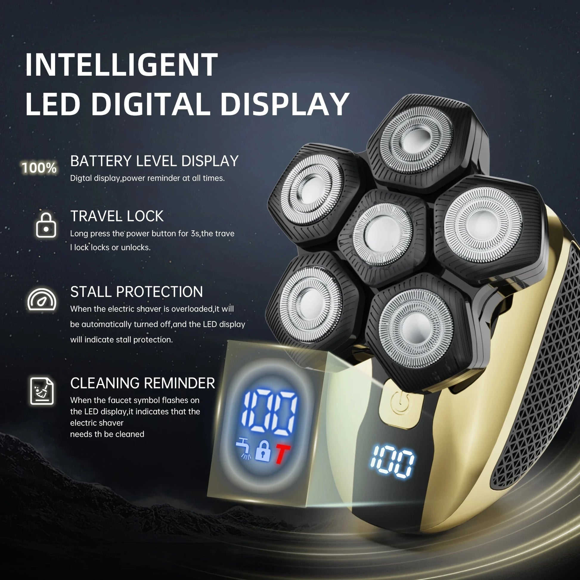 6D Floating Head Shavers for Men Ohberri