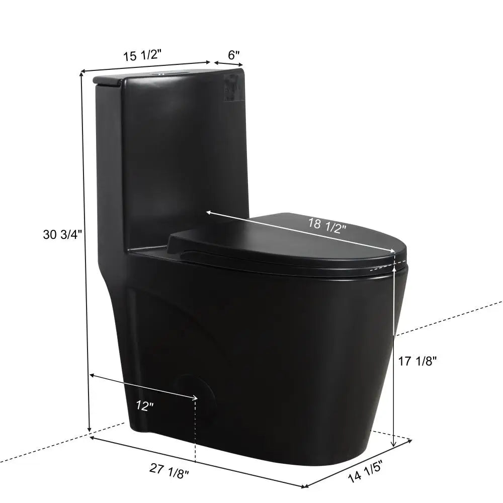 Dual-Flush, Water-Saving Elongated Ohberri