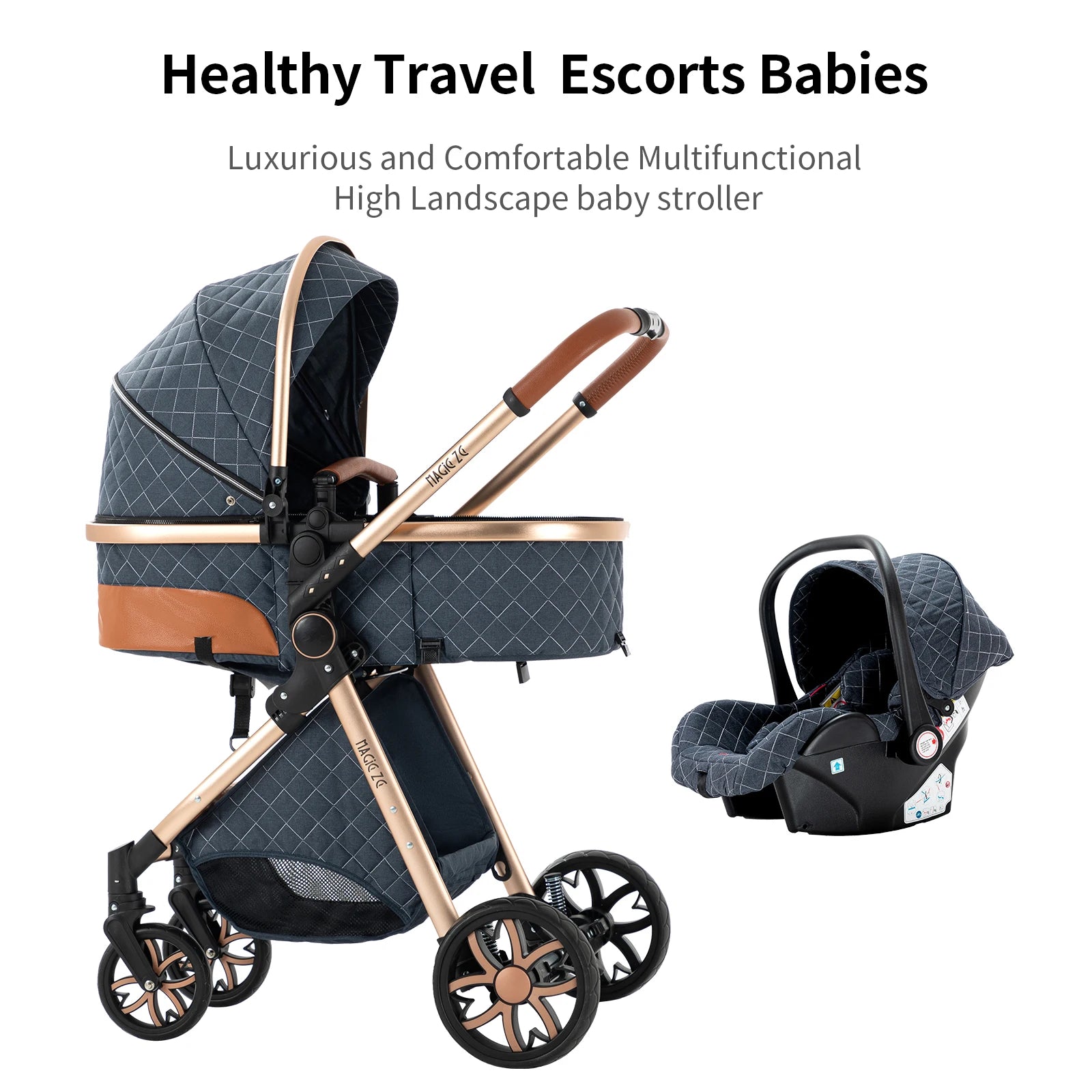 3 in 1 Baby Stroller - Ohberri