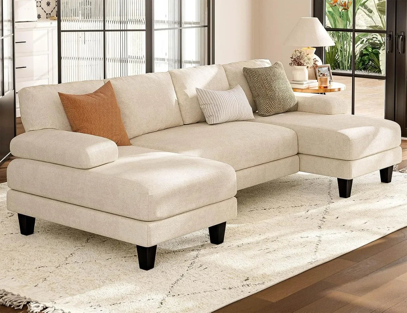 U Shaped Sectional Couches for Living Room - Ohberri