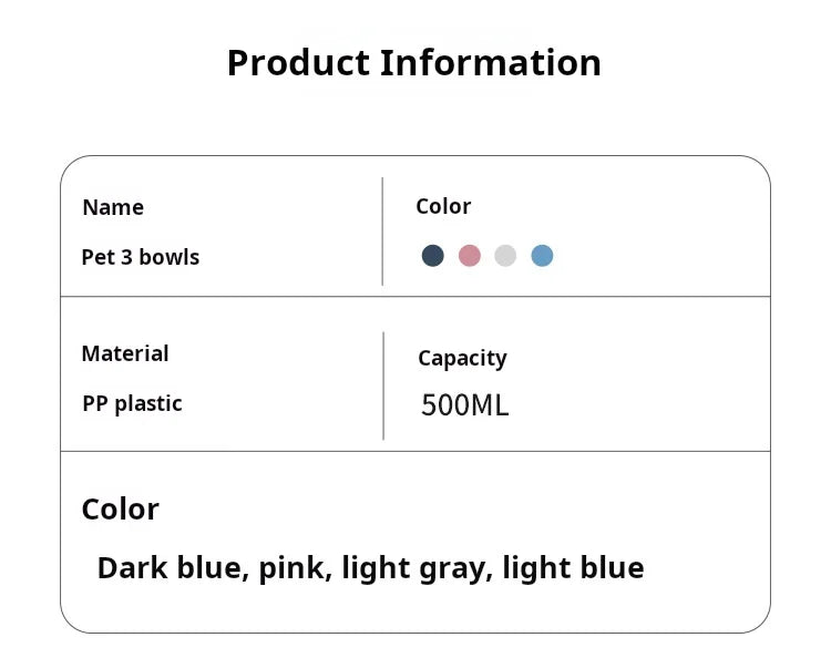 Pet Bowls With Water Feeder, 3 In 1 Ear Design Tilted Cat Water And Food Bowl Set With Gravity Water Bottle For Neck Protection Ohberri
