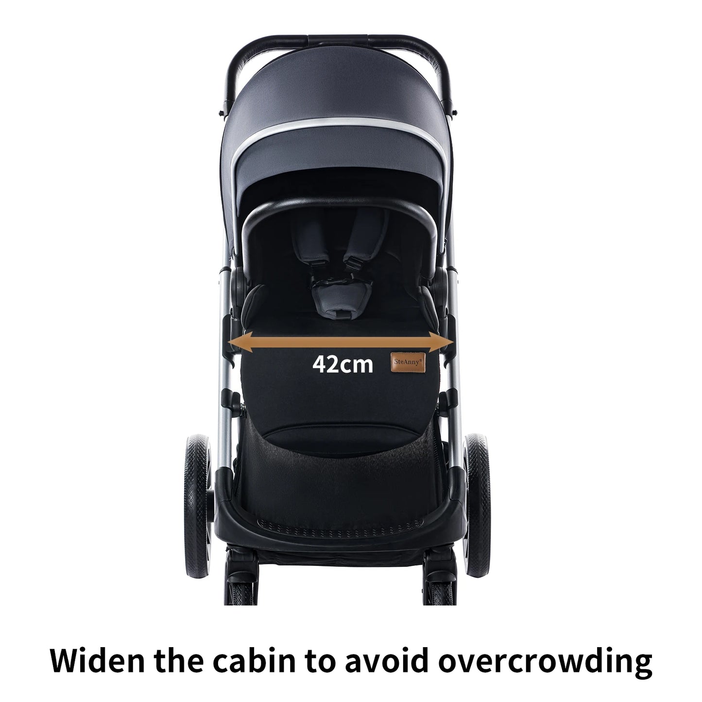 Baby Stroller Reversible Seat with Bassinet Mode - Ohberri