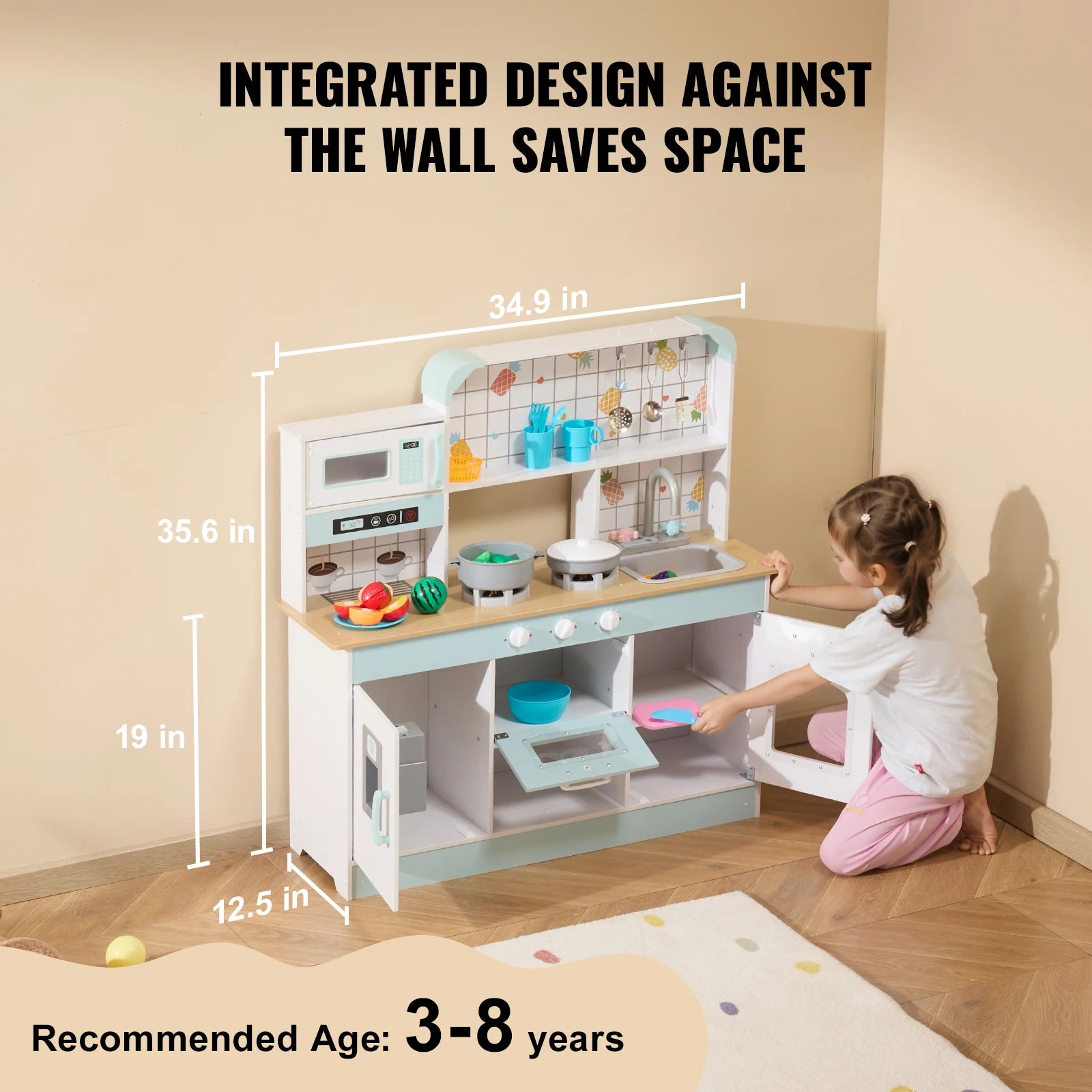 Kitchen Play Set Simulated Cooking Food Tableware - Ohberri