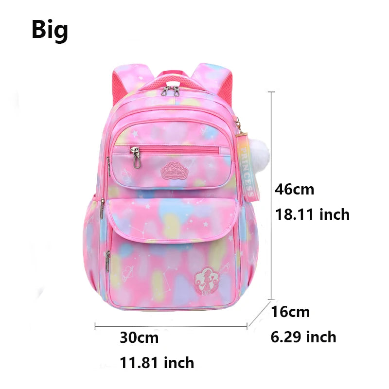 Children Girl Backpack School Bag Pink For Kid Child Teenage Schoolbag Primary Kawaii Cute Waterproof - Ohberri