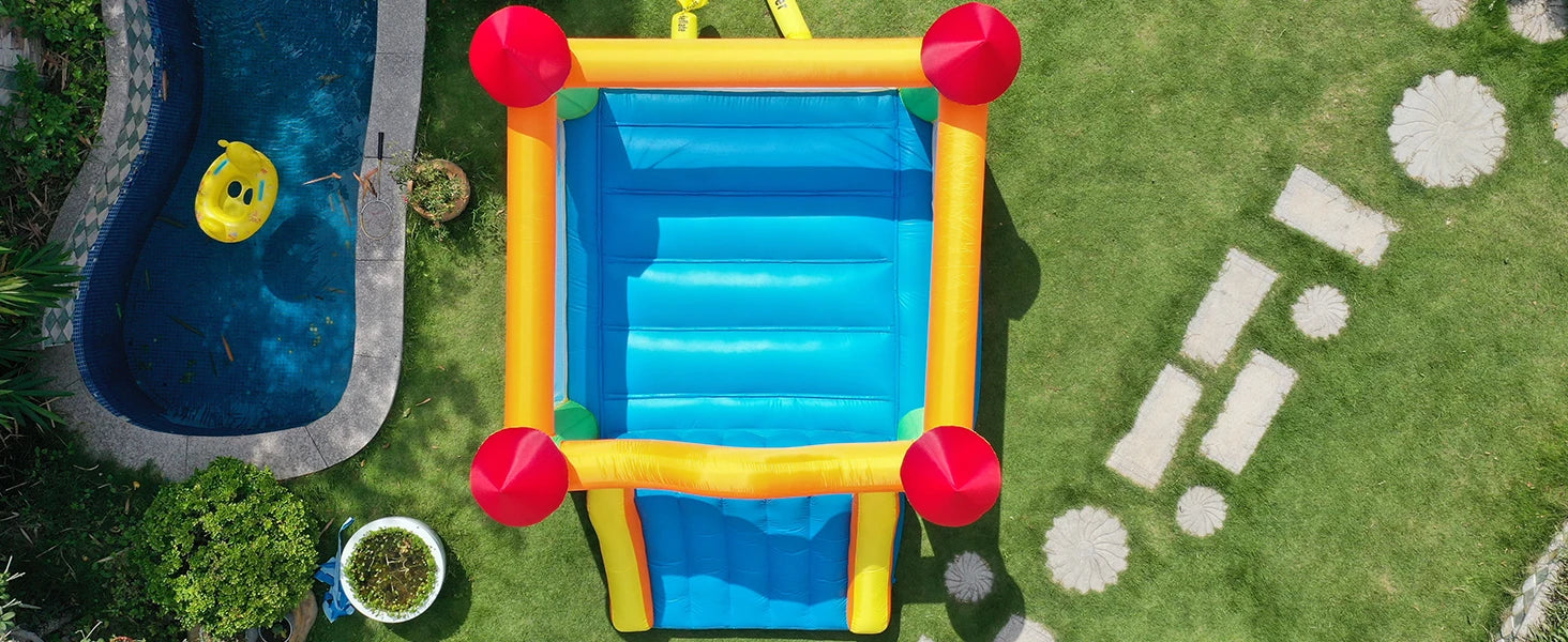 12*9*8ft Bounce House With Blower - Ohberri