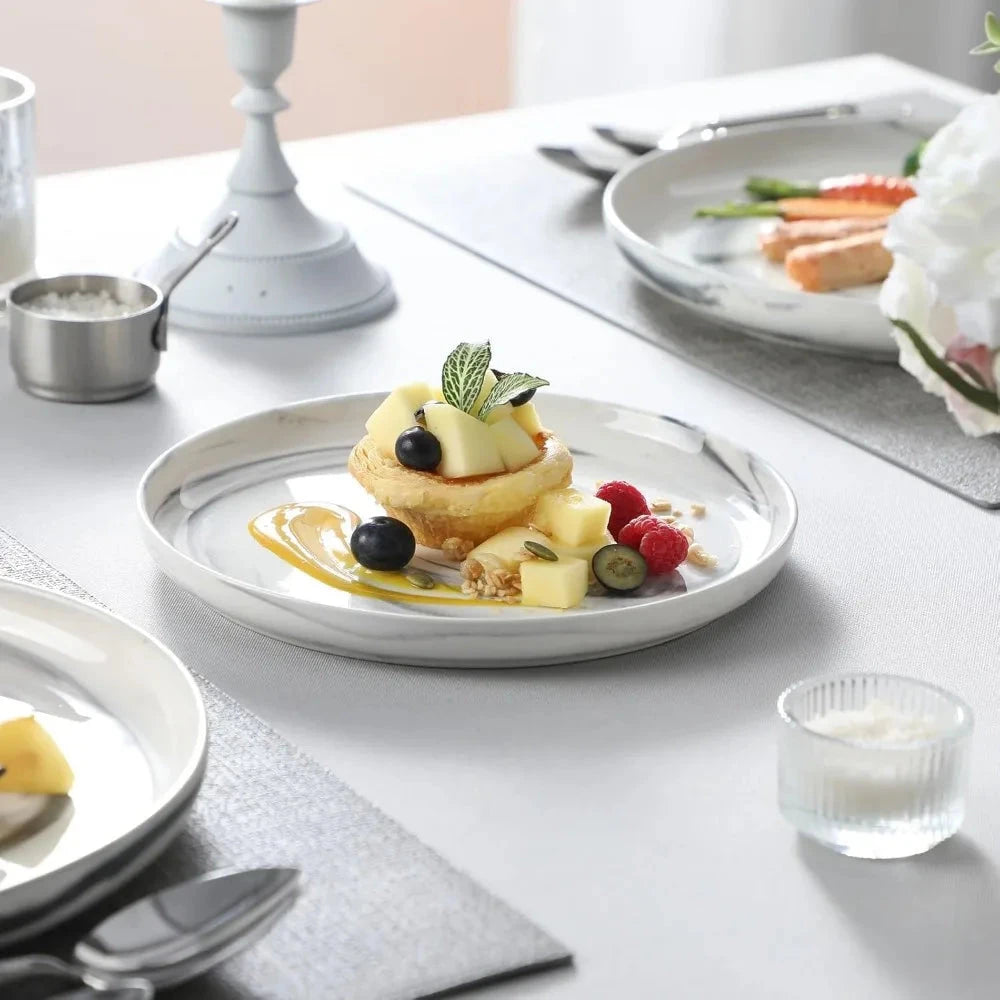 12 pieces porcelain dinnerware sets Ohberri