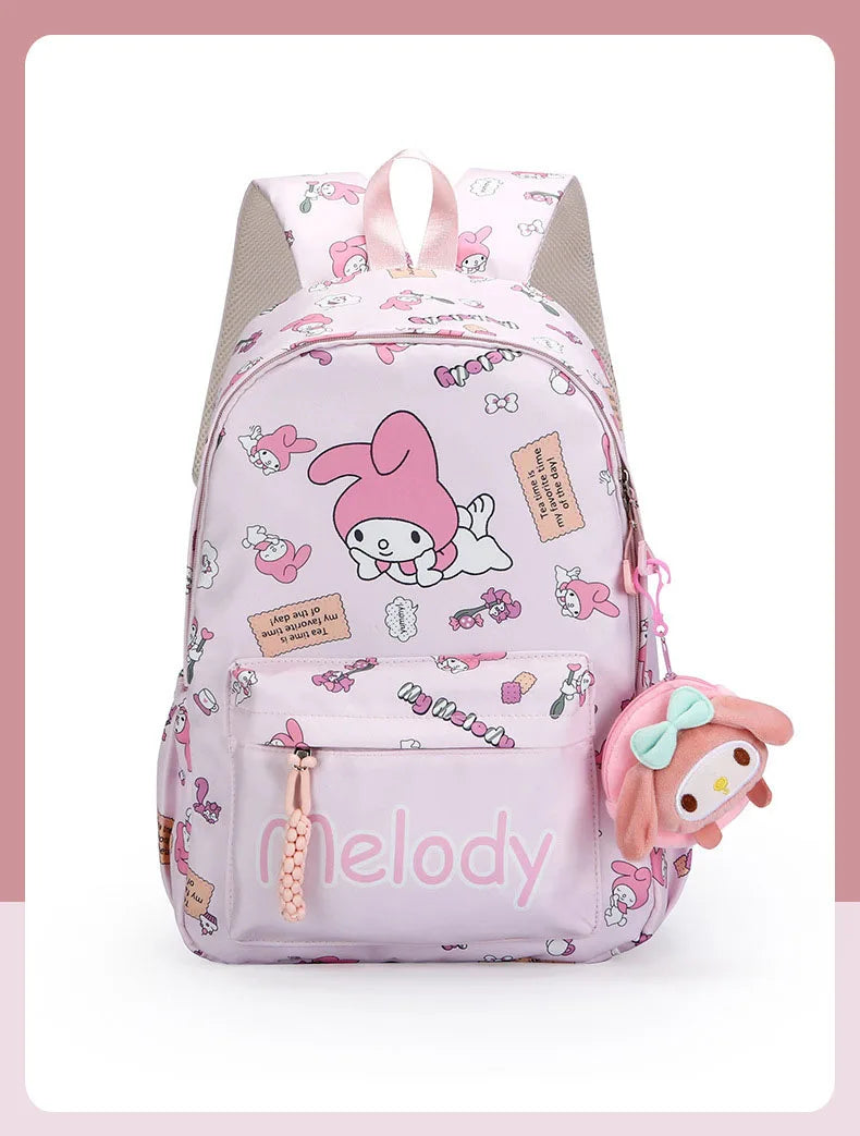 Hello Kitty Sanrio Backpack, Kuromi Cinnamoroll Cute Daypack, Cartoon Anime Schoolbag Bag, Girl Casual Travel Commute Knapsack - Ohberri